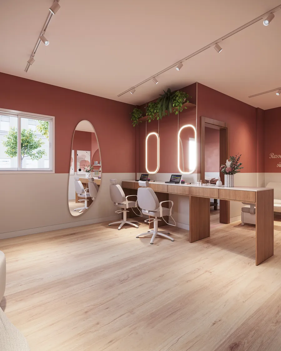 Perspectiva ilustrada do beauty care
